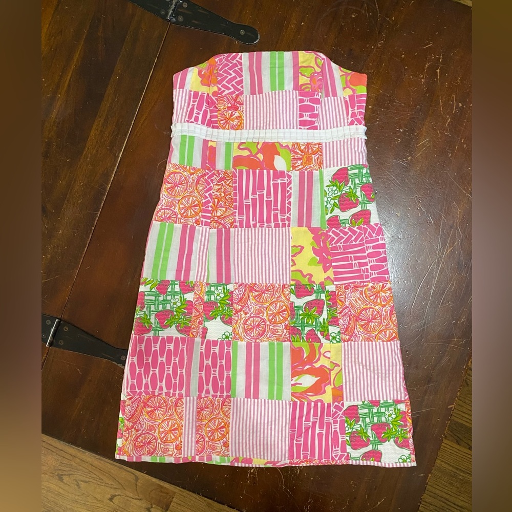 Lilly Pulitzer strapless dress size 0
